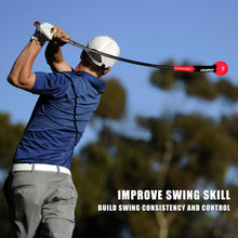 Load image into Gallery viewer, CHAMPKEY Golf Swing Trainer - Tempo &amp; Flexibility Training Aids Warm-Up Stick Ideal for Golf Indoor &amp; Outdoor Practice (Red, 48 Inches)
