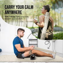 Load image into Gallery viewer, Gogokiwi Extra Wide Yoga Mat for Men Women (72"L x 36"W) Non Slip Fitness &amp; Exercise Mat with Alignment Marks for Yoga, Pilates, Floor Workouts, Stone White
