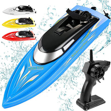 Load image into Gallery viewer, RC Boat Remote Control Boats for Pools and Lakes, Wemfg RH701 15km/h High Speed Mini Boat Toys for Kids Adults Boys Girls Blue
