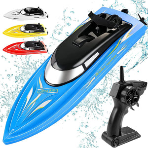 RC Boat Remote Control Boats for Pools and Lakes, Wemfg RH701 15km/h High Speed Mini Boat Toys for Kids Adults Boys Girls Blue