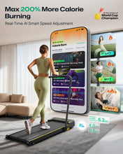 Load image into Gallery viewer, UREVO Smart 2-in-1 Folding Treadmill - Yellow
