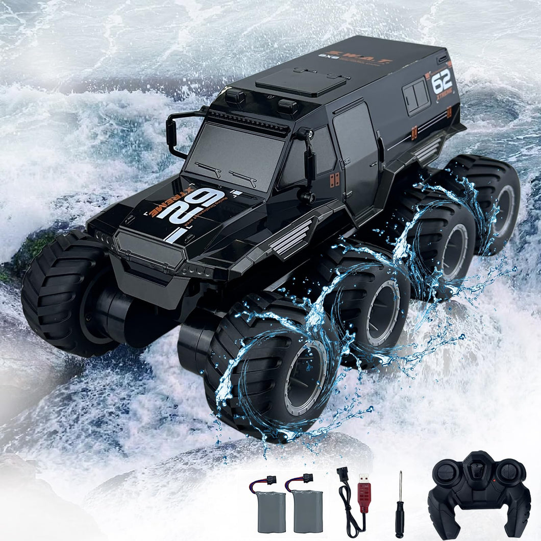 Amphibious Remote Control Car RC Boats Waterproof RC Monster Truck 2.4GHz 8WD 2 Battery Drift RC Stunt Cars