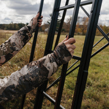 Load image into Gallery viewer, CAGE™ 2.0 Permanent Hub Blinds, 8' Tower, Hunting Tower, 66" x 66" Platform, 800 lb. Capacity, Easy to Assemble, Heavy-Duty Steel Mesh, 66" x 66". CRD30T
