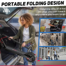 Load image into Gallery viewer, Electric Scooter, 430W Peak Motor, 19MPH &amp; Up to 17-Mile Range, 10&quot; Shock-Absorbing Tires | Portable Folding Commuting Electric Scooter
