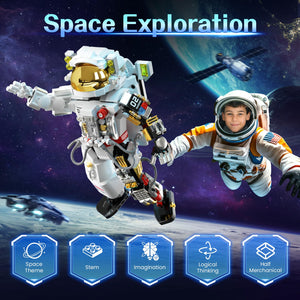 Space Astronaut Building Sets, Space Toys Building Blocks Stem Kit, Robot Dog Toys for Kids