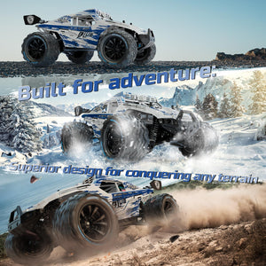 1:14 All Terrain RC Cars, 40KPH High Speed Off Road RC Truck,4WD Remote Control Car with 2 Li-ion Batteries, Fast Extreme Monster Truck