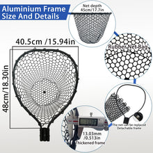 Load image into Gallery viewer, SEASPRO Black Telescoping Rubber Net – Lightweight, Non-Slip Grip
