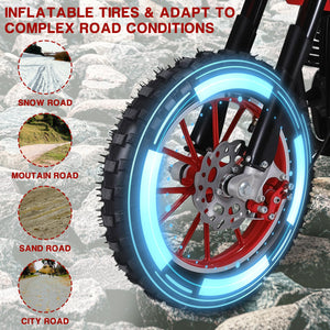 49cc 4-Stroke Mini Dirt Bike, Gas Powered Kids Dirt Bikes, Mountain Off Road Mini Motorcycle, Gas Dirt Bike with Disc Brakes