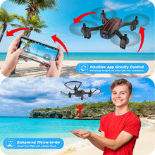 Load image into Gallery viewer, Drones for Kids 8-12, Drone with Camera 1080P for Kids Adults, FPV Drone with 2 Batteries
