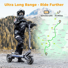 Load image into Gallery viewer, Electric Scooter for Adults, 42 Mph Top Speed, 71 Miles Max Range, Anti-Lock Braking and Dual Hydraulic Disc Brakes
