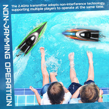 Load image into Gallery viewer, RC Boat - R308 32+ KPH Fast Remote Control Boat for Pool &amp; Lake with Portable Suitcase, 2.4GHz Racing RC Boats for Adults &amp; Kids
