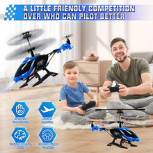 Load image into Gallery viewer, RC Helicopter, 2.4G Remote Control Helicopter with LED Lights, Sky Rover Vigilante, Indoor Outdoor Remote Control, Blue
