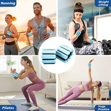 Load image into Gallery viewer, Wrist and Ankle Weights for Women &amp; Men 2 Pack (1lb Each) (Blue)
