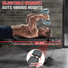 Load image into Gallery viewer, XDDIAS Workout Bench, Adjustable Weight Bench with Leg Extension and Leg Curl, Extended Headrest, 900LBS Preacher Curl Bench Incline Decline Flat Workout Bench for Home Gym Full Body Exercise
