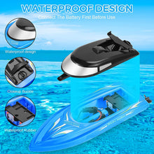 Load image into Gallery viewer, 4PACK RC Boat, Remote Control Boats for Kids and Adults,10km/H 2.4G High Speed Remote Control Boat, Fast RC Boats
