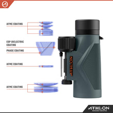 Load image into Gallery viewer, Athlon Optics 8x42 Midas UHD Gray Binoculars with ED Glass for Adults and Kids, High-Powered Binoculars for Hunting, Birdwatching, and More
