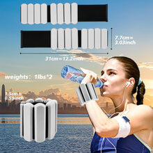Load image into Gallery viewer, Wrist and Ankle Weights for Women &amp; Men 2 Pack (1lb Each) (Grey)
