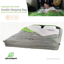 Load image into Gallery viewer, SylvanSport Cloud Layer Sleeping Bag for Adults - Adjustable Layers for 3-4 Season use - Integrated Cotton Sheet
