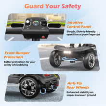 Load image into Gallery viewer, Lightweight Mobility Scooter for Adults &amp; Seniors - Cruise &amp; Airport Approved, 43lb Foldable Portable Motorized Scooters with Dual Lithium Batteries for 30.4 Miles Travel, 300lb Capacity, Black

