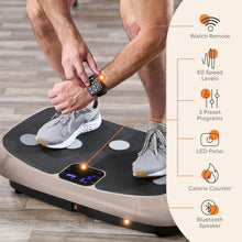 Load image into Gallery viewer, Lifepro Rumblex 4D Curved Vibration Plate Exercise Machine — Triple Motor, 7 Modes &amp; 60 Speeds Vibrating Platform Machine — Full Body Vibration Plate for Lymphatic Drainage &amp; at Home Workout
