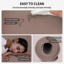 Load image into Gallery viewer, PAIDU Large Yoga Mat-72’x36’x0.4’ Extra Width ＆ Thick,Comfortable,Non-Slip Exercise Mat-Works Great on All Floor for Stretching,Yoga Studio,Gym or Home Workouts (Brown)

