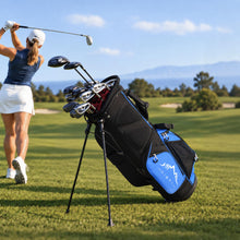 Load image into Gallery viewer, GoHimal 14-Way Lightweight Golf Stand Bag with Multiple Pockets Blue
