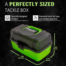 Load image into Gallery viewer, Vipfish Fishing Tackle Box with Tackle Included Lures, 3-Layer Tackle Kit
