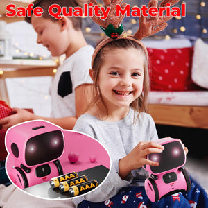 R1 Robot Toys for Kids 2 Pack Bundle - Smart Robot for Kids Voice Control Talking Dancing Learning Educational Toy- Blue, Pink