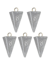Load image into Gallery viewer, BLUEWING 3lb Box Pyramid Sinkers Lead Fishing Weights for Saltwater, 8oz, 6 Pack
