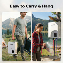 Load image into Gallery viewer, CAMPLUX F5 Ultra, 1.32 GPM Thermostatic Portable Propane Water Heater, First Constant Temperature Outdoor Water Heater, Lightweight &amp; Compact for 3s Instant Hot Water, Camping, RV, Off-Grid Cabin
