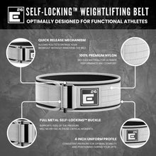 Load image into Gallery viewer, Self-Locking Weight Lifting Belt | (Extra Large, White)
