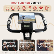 Load image into Gallery viewer, BARWING Stationary Exercise Bike for Home with App,5 IN 1 Foldable Indoor Cycling Bike App-XB01-Black
