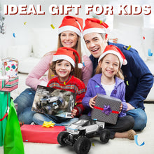 Load image into Gallery viewer, 1/14 Scale 4WD RC Monster Truck, 2.4GHz Remote Control Car with LED Lights, All-Terrain Off-Road Toy
