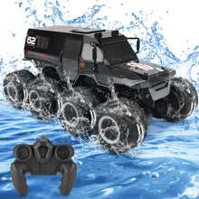 Load image into Gallery viewer, Amphibious RC Trucks,8WD Offroad Waterproof,1: 12 Large Remote Control Monster Truck for Boys Girls,50Mins Playing Time Battery
