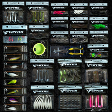Load image into Gallery viewer, Vipfish Fishing Tackle Box with Tackle Included Lures, 3-Layer Tackle Kit
