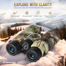 Load image into Gallery viewer, 10X42 Compact Binoculars for Adults - Long Distance, High Powered Binoculars with Travel Case - Extra Bright Light &amp; Large Field of View - Lightweight, Water &amp; Fog Proof, Hunting, Bird Watching
