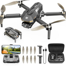Load image into Gallery viewer, Drones with Camera for Adults 4K, Brushless Motor FPV Foldable Mini RC Drone for Kids Beginners, One-Touch Takeoff, 5G WiFi, Auto Hover
