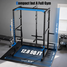 Load image into Gallery viewer, Sportsroyals Squat Rack, LAT Power Cage, Power Rack Multi-Function with Pulley System and Training Attachments for Home Gym

