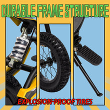 Load image into Gallery viewer, 36V 350W Electric Dirt Bike for Kids 8-14, Up to 16MPH Off-Road Electric Motorcycle with Explosion-Proof Tires - Yellow
