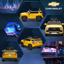 Load image into Gallery viewer, Chevrolet Tahoe Licensed Kids Ride on Car, 12V Battery Powered Kids Electric Car with Remote Control, Yellow
