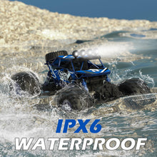 Load image into Gallery viewer, 1:10 Amphibious 4WD Large RC Cars, IPX6 Waterproof 30 Km/h Remote Control Car Gifts for Kids 4X4 Off-Road RC Rock Crawler
