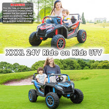 Load image into Gallery viewer, XXXL 24V Ride On Toys for Big Kids UTV Large 2 Seater Ride On Car for Kids 4WD Ride On Truck with Remote Control, Off-Road, Red

