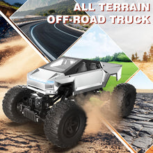 Load image into Gallery viewer, 1/14 Scale 4WD RC Monster Truck, 2.4GHz Remote Control Car with LED Lights, All-Terrain Off-Road Toy
