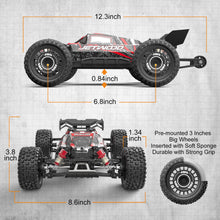 Load image into Gallery viewer, 1/16 Fast Brushless RC Cars for Adults, Max 42 mph High Speed Remote Control Car for Boys, Electric RTR Race RC Truck
