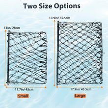 Load image into Gallery viewer, QualyQualy 17.9" Large Castable Crab Trap Kit Foldable Crabbing Net w/Rope
