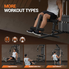 Load image into Gallery viewer, Home Gym Equipment, Multifunctional Workout Station with 100LBS Weight Stack, Home Gym Machine
