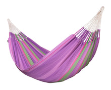 Load image into Gallery viewer, LA SIESTA Flora Classic Cotton Hammock &amp; CasaMount, Indoor/Outdoor Hammock, Blossom, 2 Person, 440 lbs Max Weight, 5'W x 13'L
