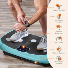 Load image into Gallery viewer, Lifepro Rumblex 4D Curved Vibration Plate Exercise Machine — Triple Motor, 7 Modes &amp; 60 Speeds Vibrating Platform Machine — Full Body Vibration Plate for Lymphatic Drainage &amp; at Home Workout
