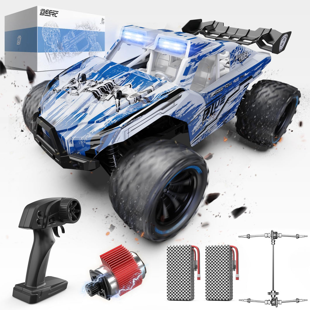 1:14 All Terrain RC Cars, 40KPH High Speed Off Road RC Truck,4WD Remote Control Car with 2 Li-ion Batteries, Fast Extreme Monster Truck