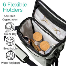 Load image into Gallery viewer, TERRA HOME Portable Shower Caddy Bag- Large Capacity, Quick Dry with Metal Hook - Hanging Shower Bag - Breathable Mesh Toiletry Shower Tote for Gym and College Dorm (Grey, Extra Large)
